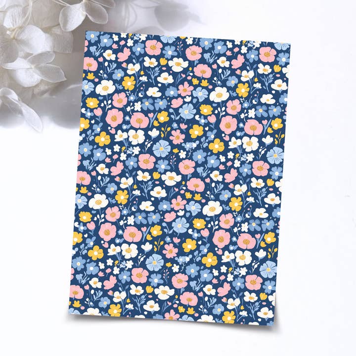 Transferpapir – Retro Floral | Til Polymer Ler - Vandoverføringspapir - 264 for engroshandel hos S.I. Originals