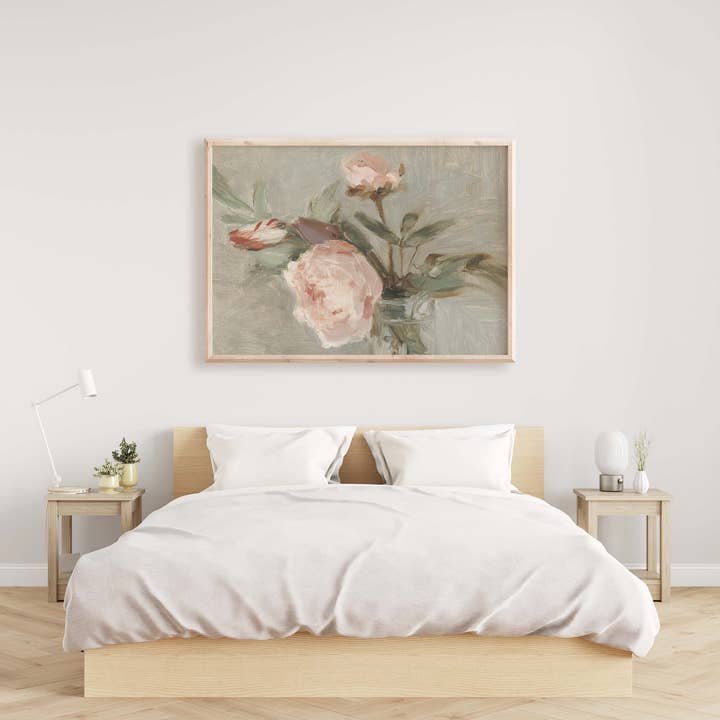 Pink Lemon Decor – wholesale Konsttryck – Antik vintage konsttryck med pioner2