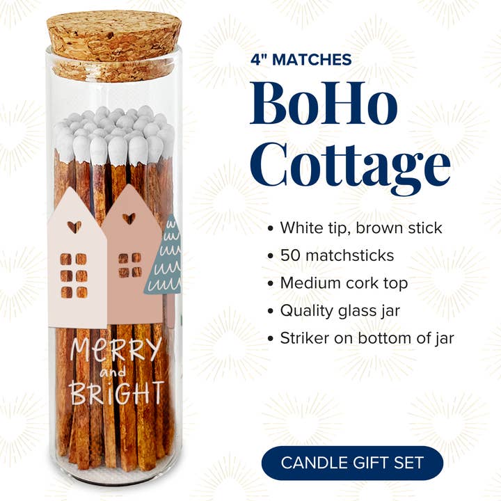 Thankful Greetings - Wholesale Matches - BoHo Cottage Decorative Matches - Gifts & Stockings4
