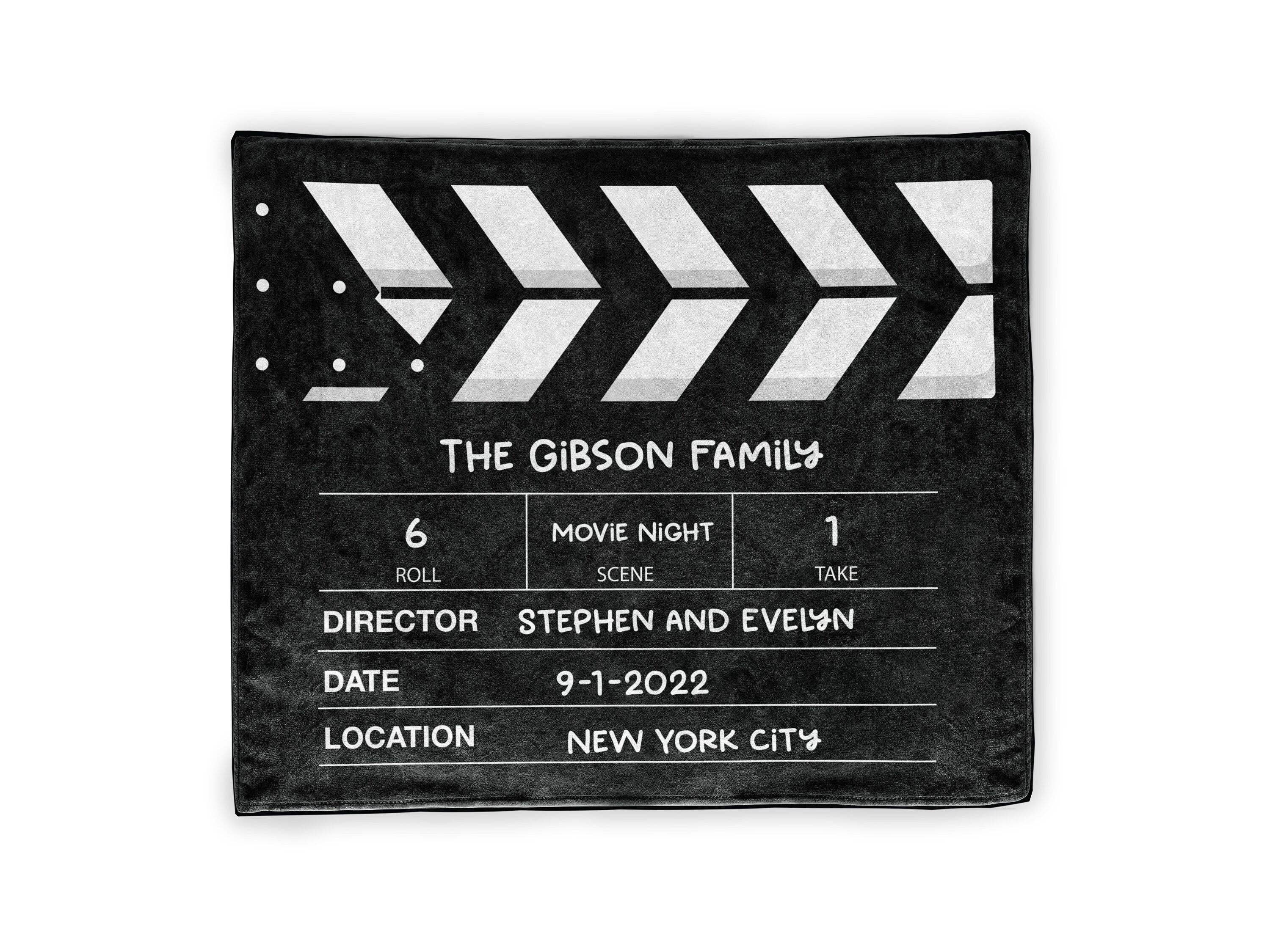 Sam and Zoey - Wholesale Decoratiedeken - Op maat gemaakte deken: Directors Cut Movie Night2