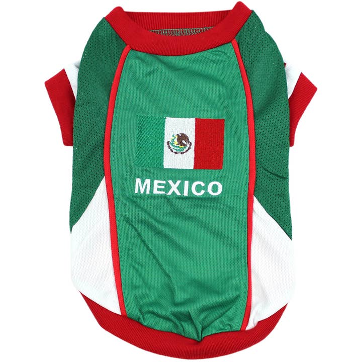 Parisian Pet® - Wholesale Pet Jersey - Dog - Team Mexico Jersey Dog T-Shirt – Trendy Football Pet Jersey
