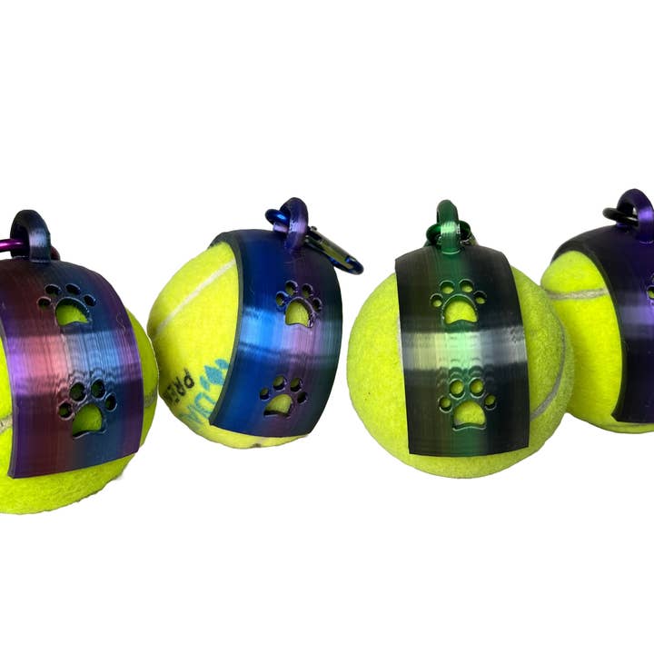 Jewel Tones 3D Printed Tennis Ball Holder for wholesale by Best Friend Supplies Co