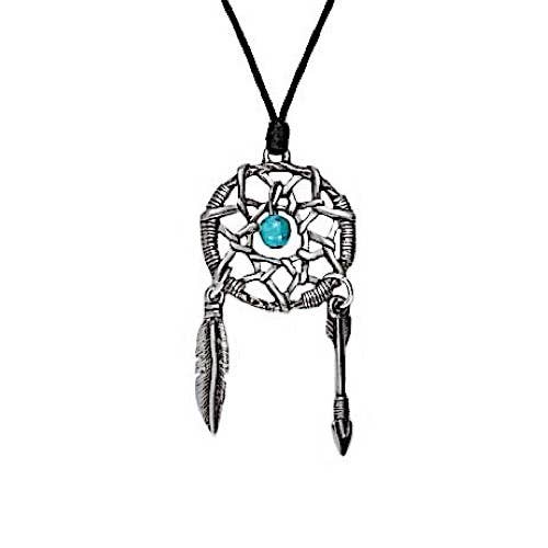 Dreamcatcher Pewter Necklace 8 - (USA-DDP) for wholesale by Myth & Magik - Silver Jewellery Cavern Wholesale