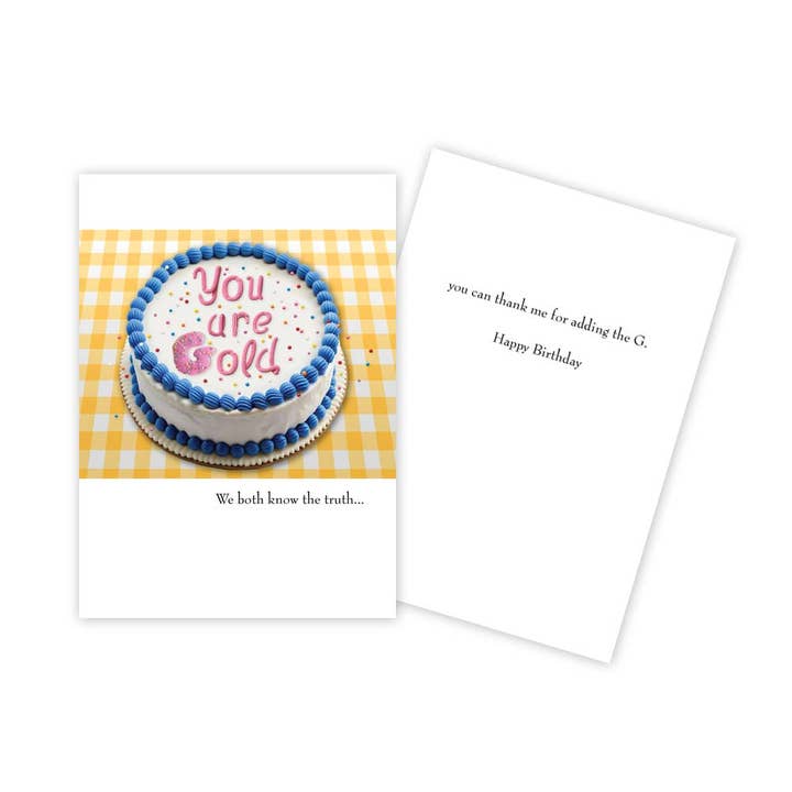 Sun Day Greetings - Wholesale Birthday Card - Funny Cake Birthday Card