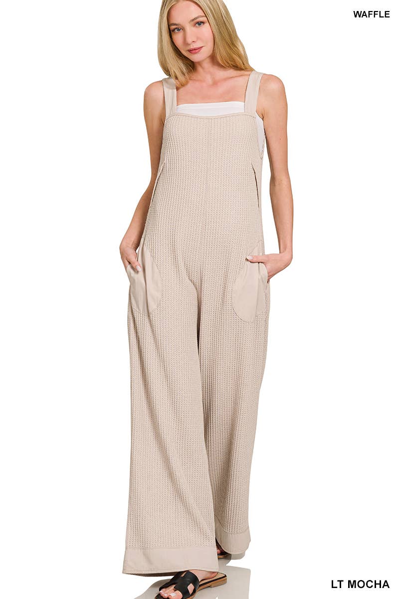 Vanilla Monkey - Wholesale Jumpsuit - Dames - Gebreide Wafel Wijde Pijpen Overall5