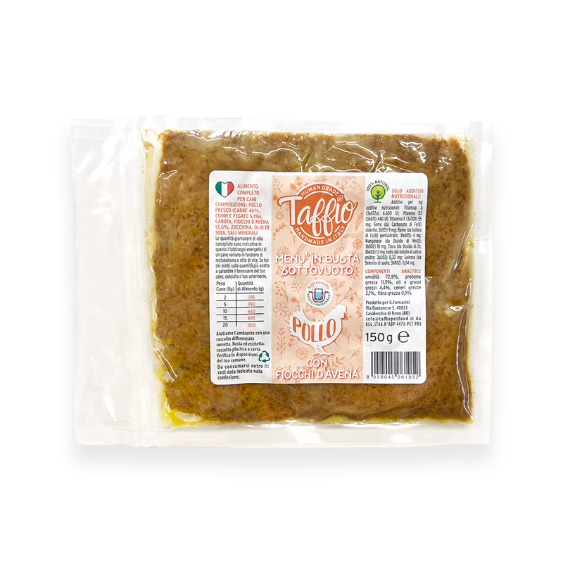 TAFFIO PET FOOD - Wholesale Pet Food - Dog - Vacuum-Packed Chicken 150g0