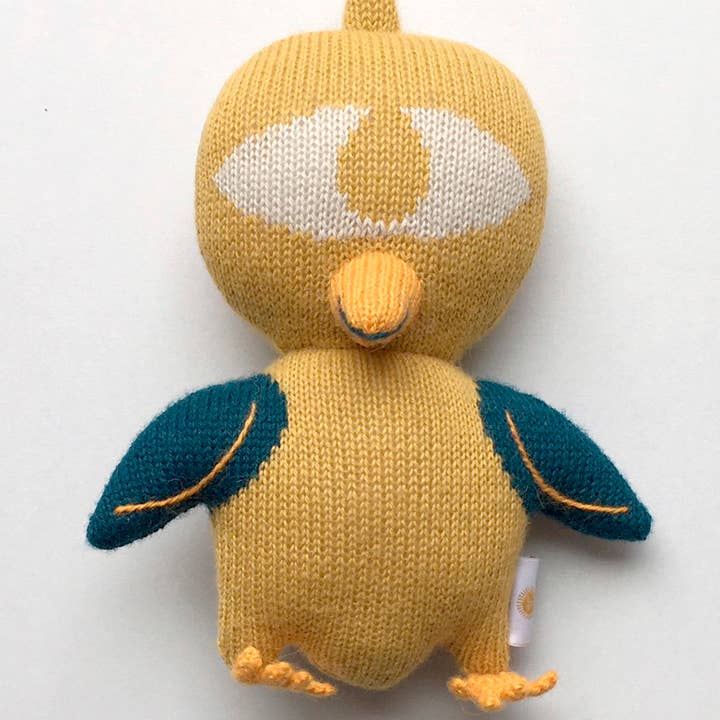 PIO. Soft alpaca knitted plushie. Handmade under CE standards for wholesale by Sol de Mayo