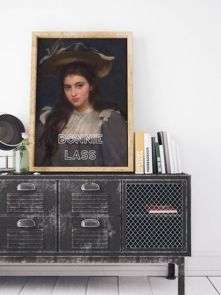 Bonnie Lass Scots Banter Scotland Slang Scottish Unframed Print for wholesale by Kalloway Design