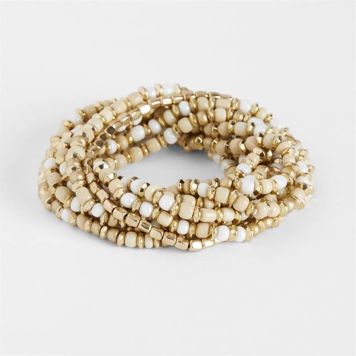 COCO + CARMEN - Wholesale Beaded Bracelet - Ilana Stretch Bracelet Stack