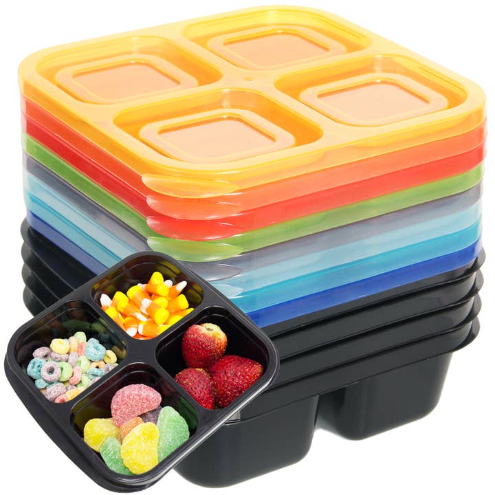 Youngever 8 Pack 4-Compartment Reusable Food Containers and other Purchase Wholesale 8 compartment storage box. Free Returns & Net 60 Terms on Faire trending on Faire.