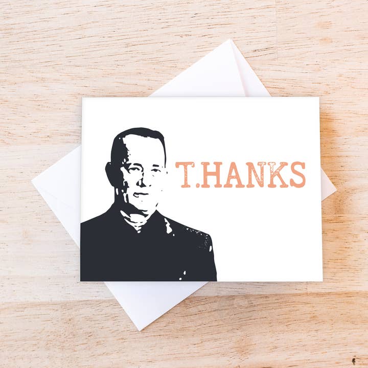T.Hanks | Tarjeta de agradecimiento para venta al por mayor de Good on Paper