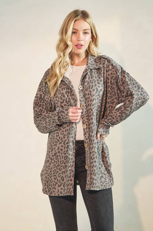 HEIMISH - Venta al por mayor Camisa con botones - Mujer - ET7425-14 TOP BÁSICO CON CUELLO ANIMAL URBANO DE CANALÉ ABOTONADO6