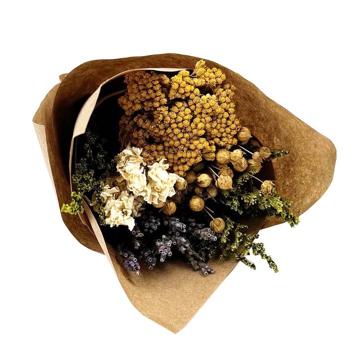 Andaluca - Wholesale Dried/Pressed Flowers - MINI Yarrow & Lavender Bouquet Bundle #1336