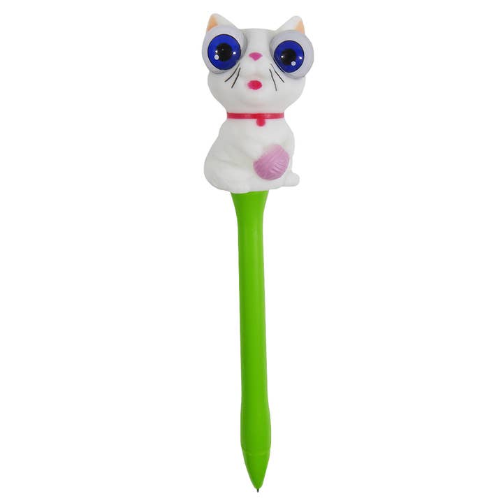 Googly Eye Cat Pens 1 Display Of 24 Pieces for wholesale by Xonex