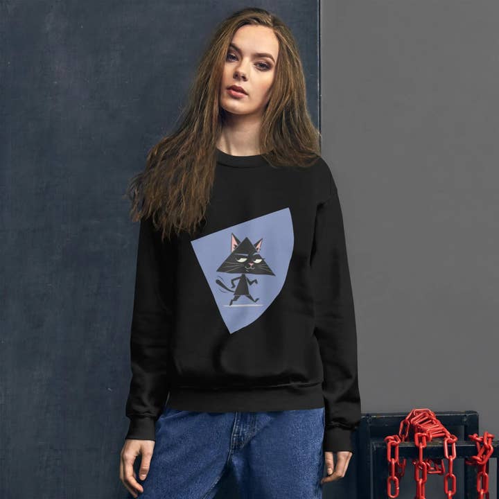 TRiXEL Unisex Katzen-Sweatshirt ohne Kapuze - Basic EME für den Großhandel von EME regalos