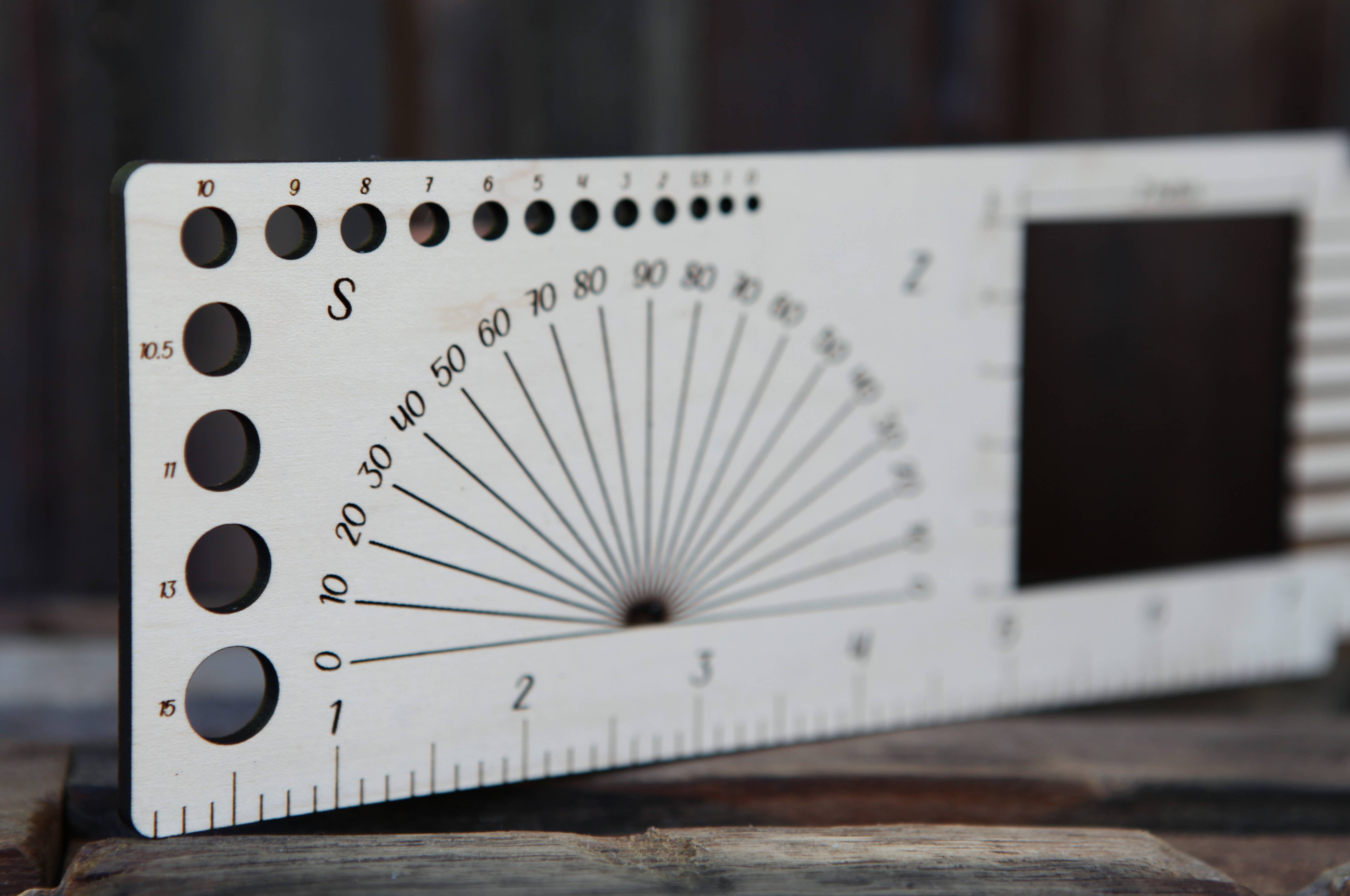 Sunrise Grove - Wholesale Knitting/Crochet Supplies - Owl: 2" Gauge Swatch, Ruler, Needle, Twist Angle, Yarn Gauge7