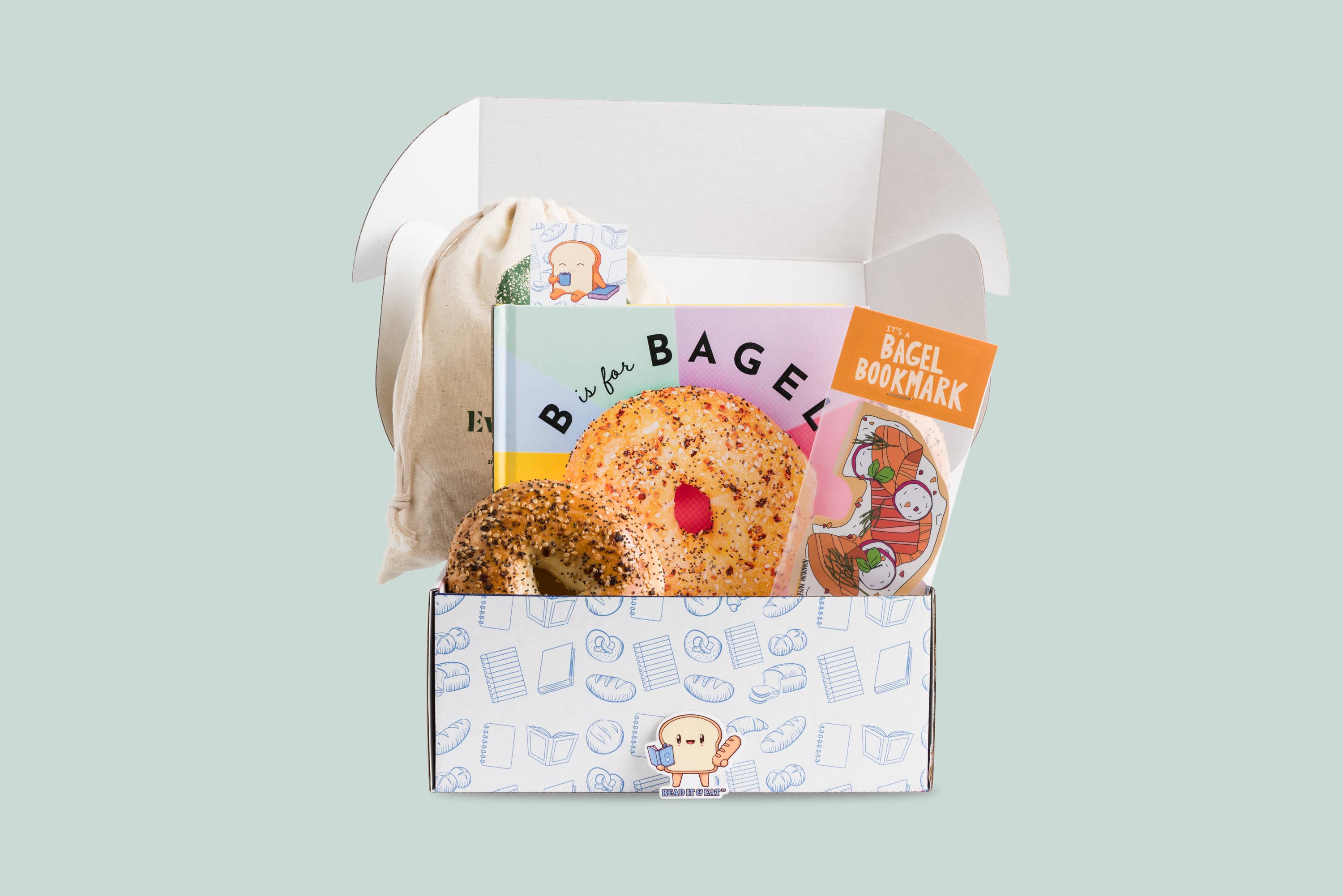 Read It & Eat - Wholesale DIY Food Kit - Bagel Box | Read It & Eat | Bagel DIY2