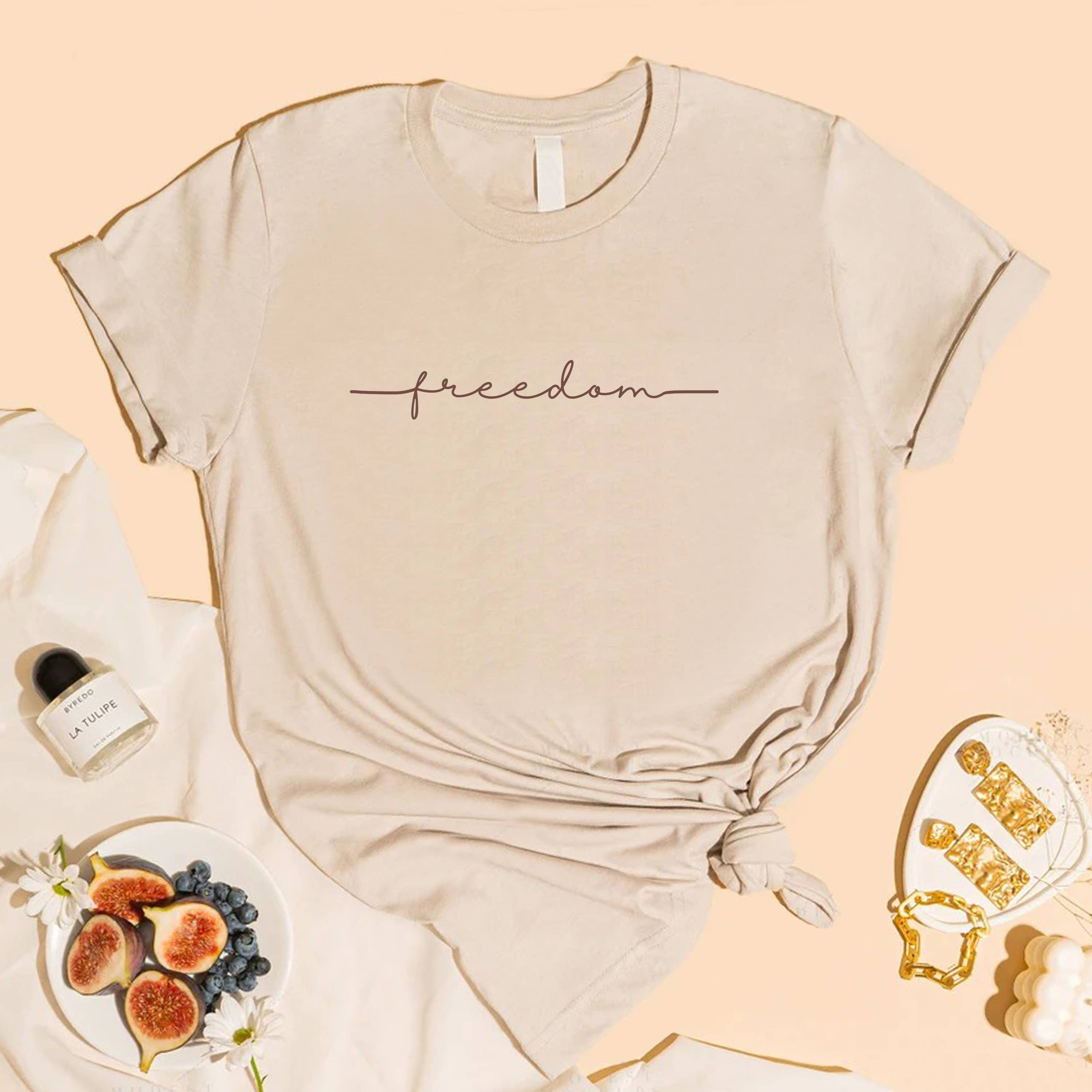 STARCHIS - Wholesale Screen Printed T-Shirt - Women's - ** BEST SELLER ** FREEDOM UNISEX T-SHIRT - RINGSPUN COTTON3