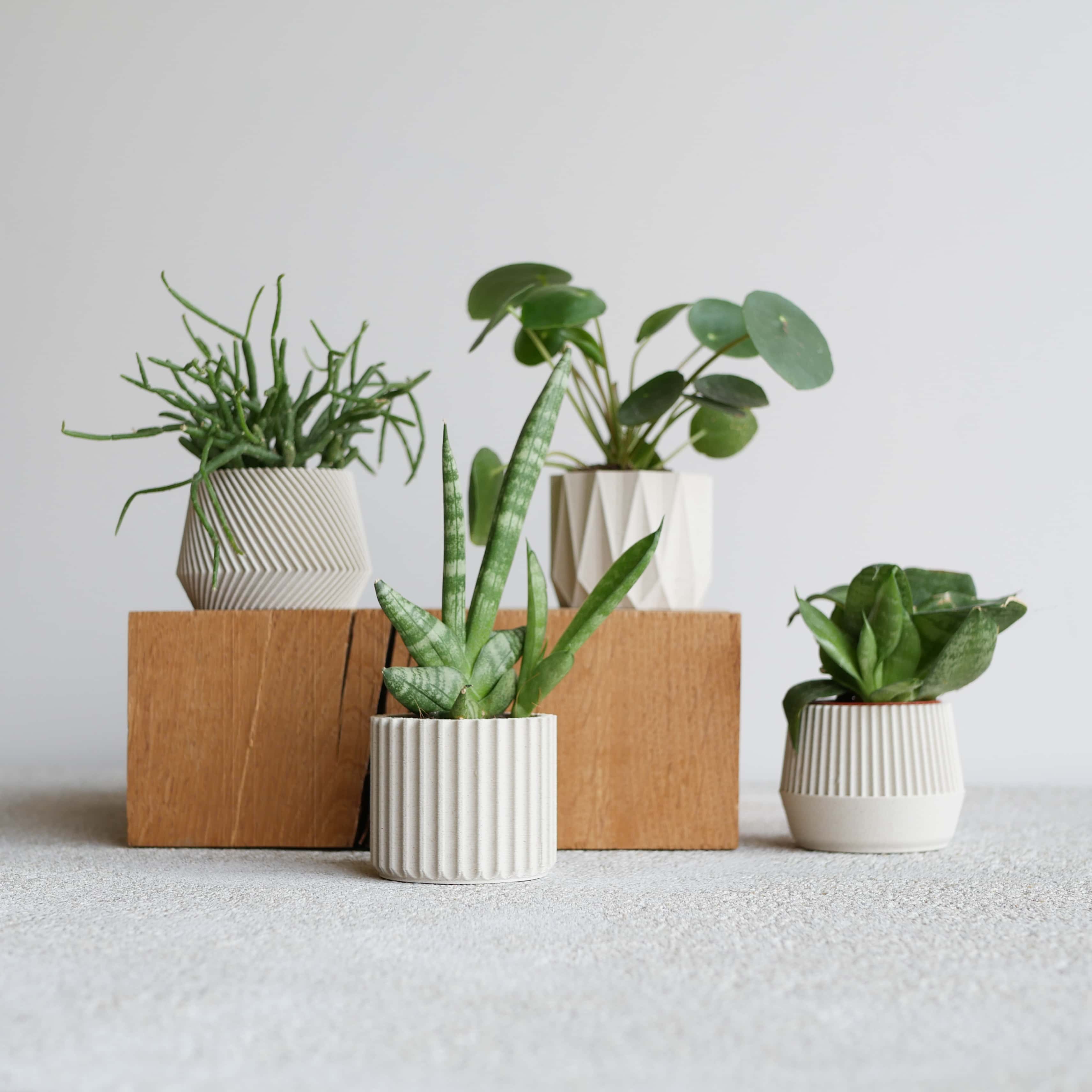 MINIMUM DESIGN - Wholesale Plant Pot - Set of 4 white plant pots – Oslo Origami Kobe Stockholm1