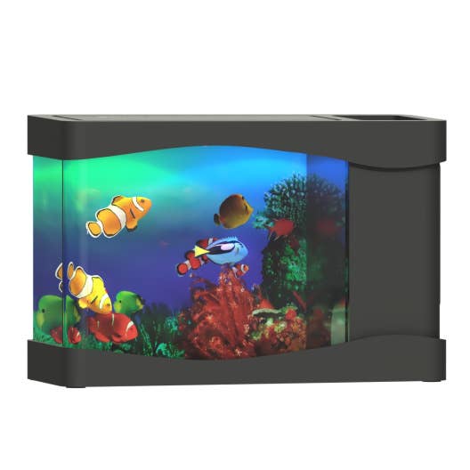 Mini acuario artificial – Lámpara de escritorio LED con peces en movimiento para venta al por mayor de Playlearn