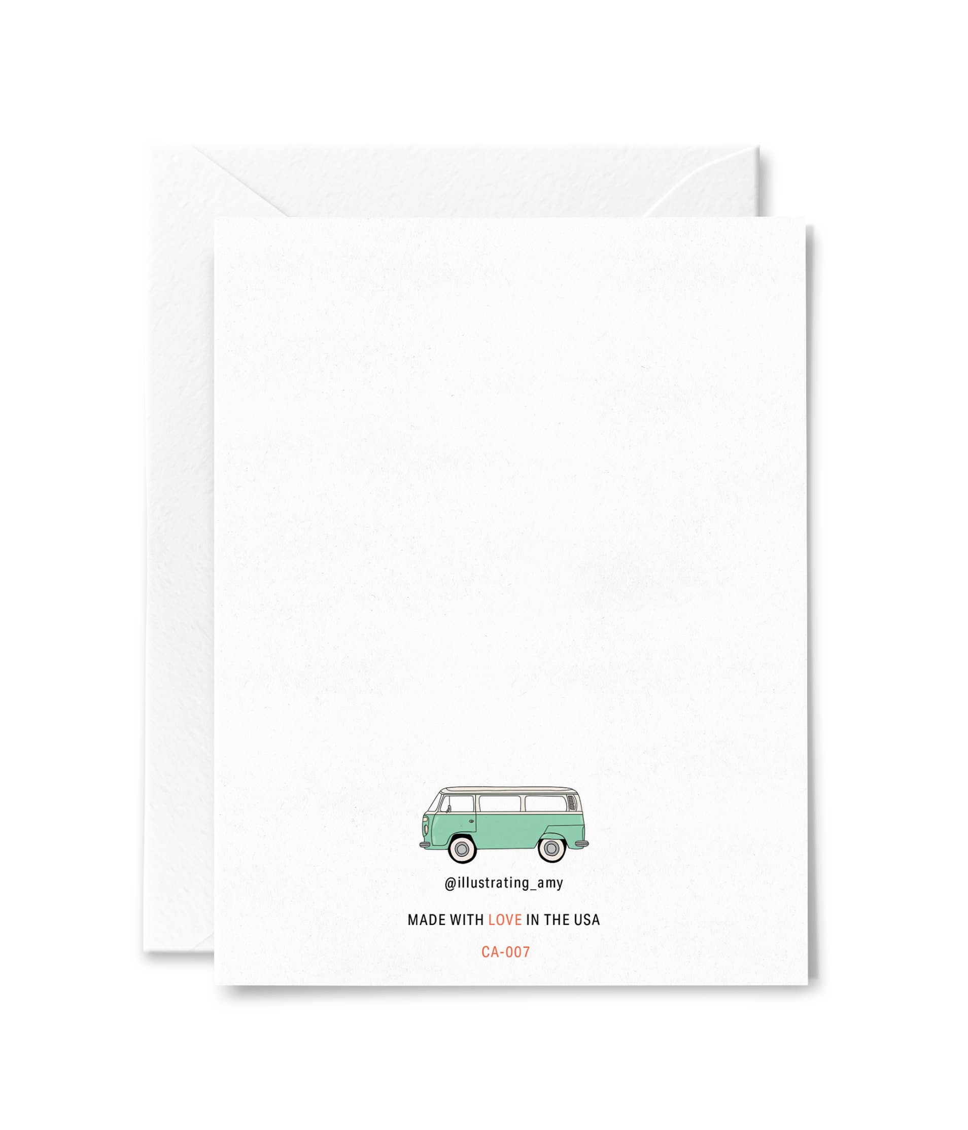 Illustrating Amy - Wholesale Travel Card - From Santa Monica Beach Card1