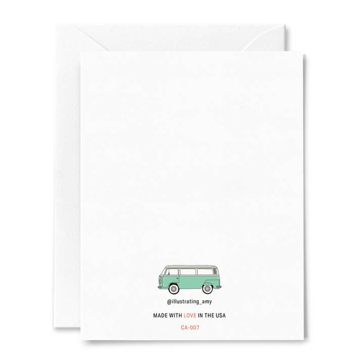 Illustrating Amy - Wholesale Travel Card - From Santa Monica Beach Card1