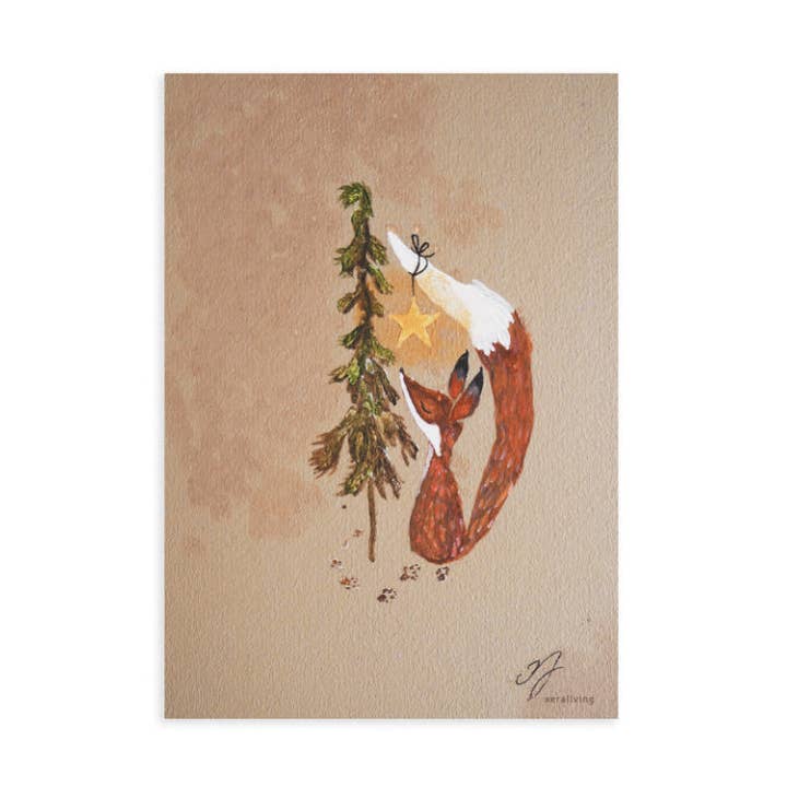 FOX cellulose art piece, A5 for wholesale by Xeraliving