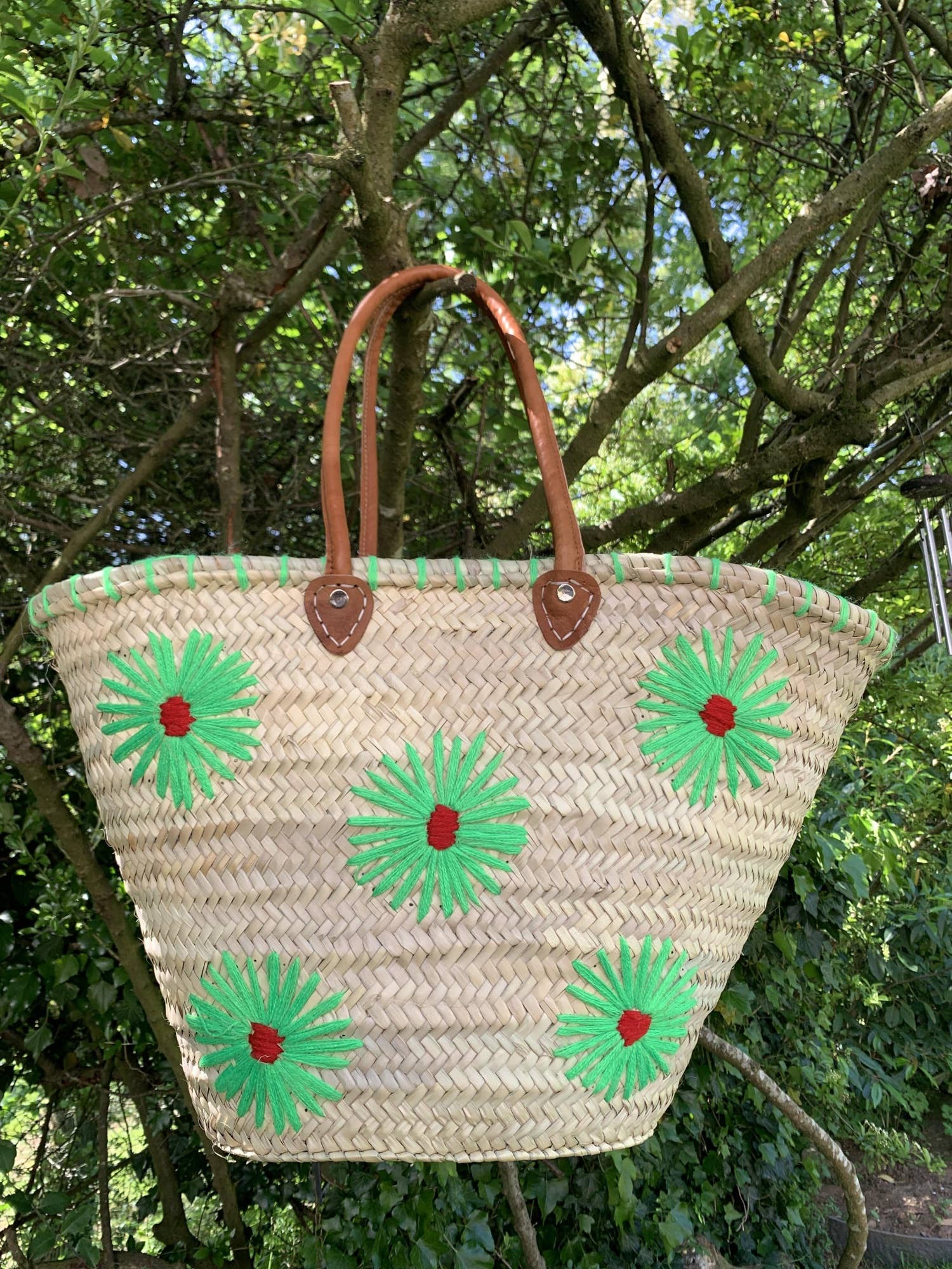 DarKech - Wholesale Beach bag - Flowers Market basket STRAW BAG Handmade, French Market5