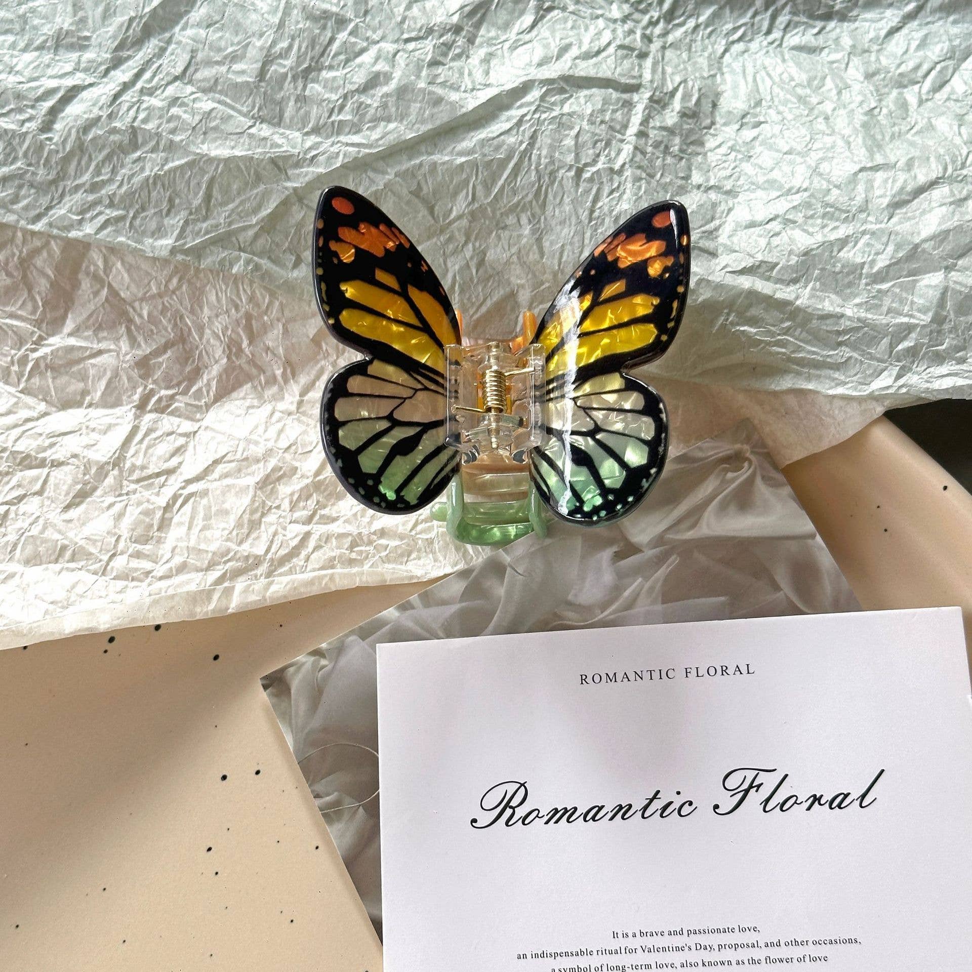 SoapElenGlen - Wholesale Hair Clip - Women's - Colorful Butterfly Claw Clip6