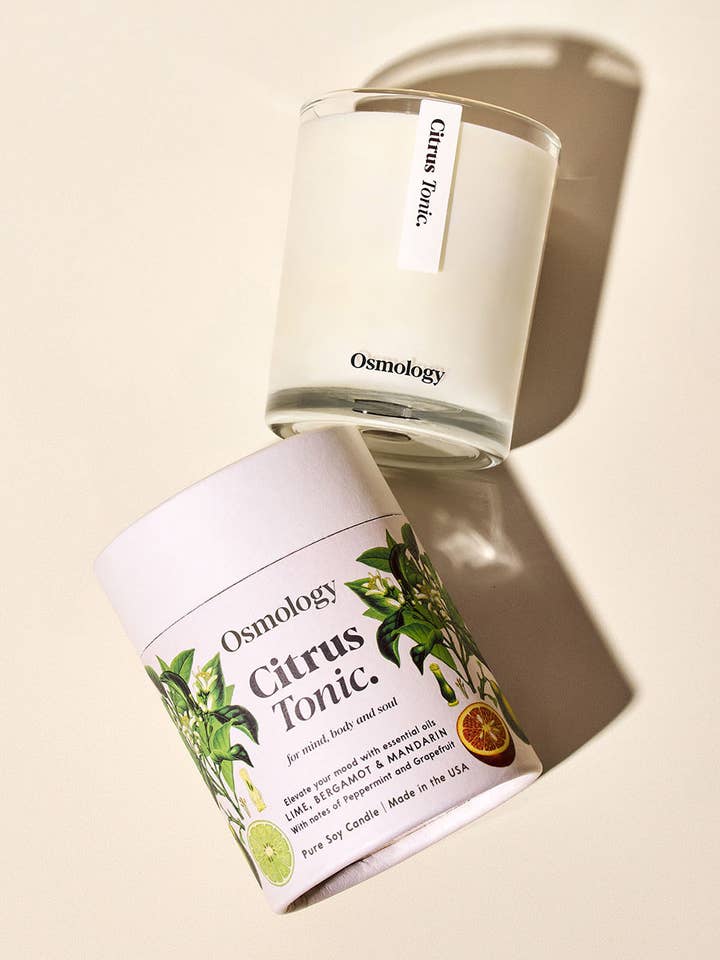 Citrus Tonic Scented Candle - Lime Bergamot and Mandarin for wholesale by Osmology