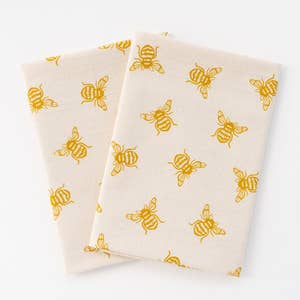 Honey Bee Tea Towel - Green Bee Tea Towels