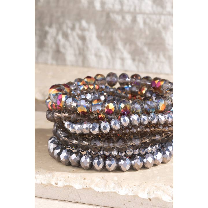 Urbanista - Wholesale Beaded Bracelet - Glass Bead 9 Set Bracelet