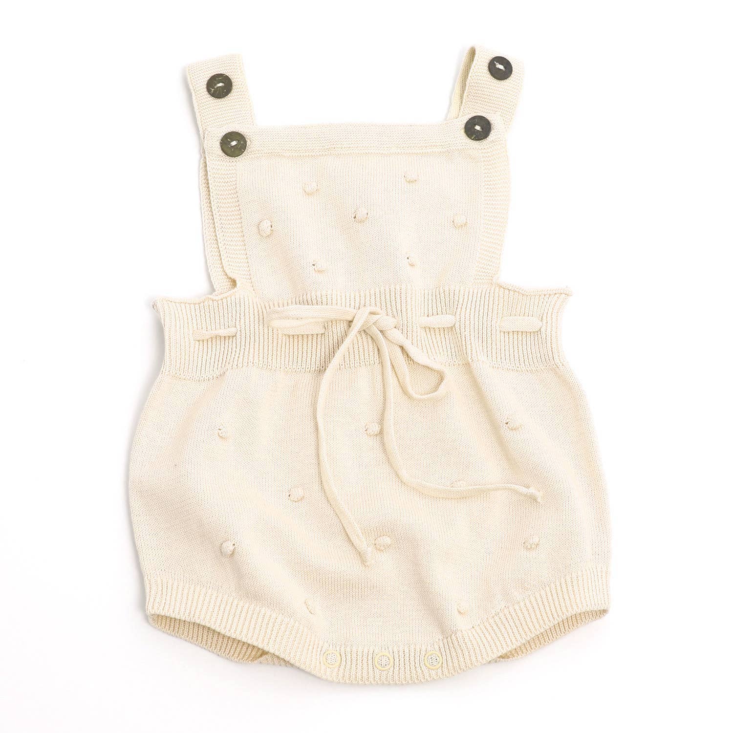 Viverano Organics - Wholesale Bodysuit (Non-Footed) - Baby - Milan Pastel Bobble Sweater Knit Baby Romper Organic Cotton0