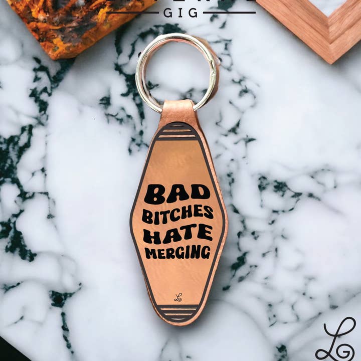 Road Rage Driver fuseert leren sleutelhanger voor wholesale door Lateral Gig