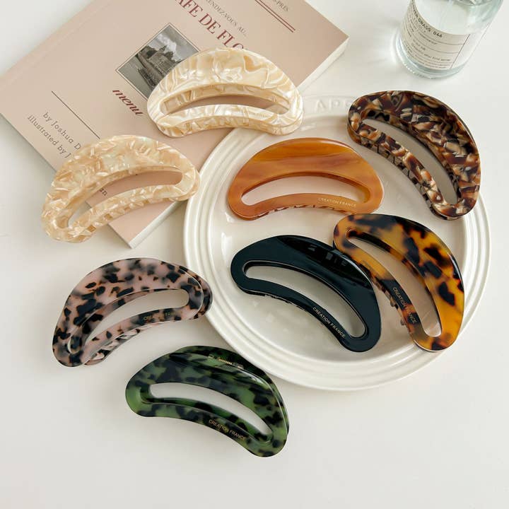 Dipped Shop - Wholesale Hair Clip - Women's - 2+Hellow Out Oval Simple Hair Clips DPJC22293