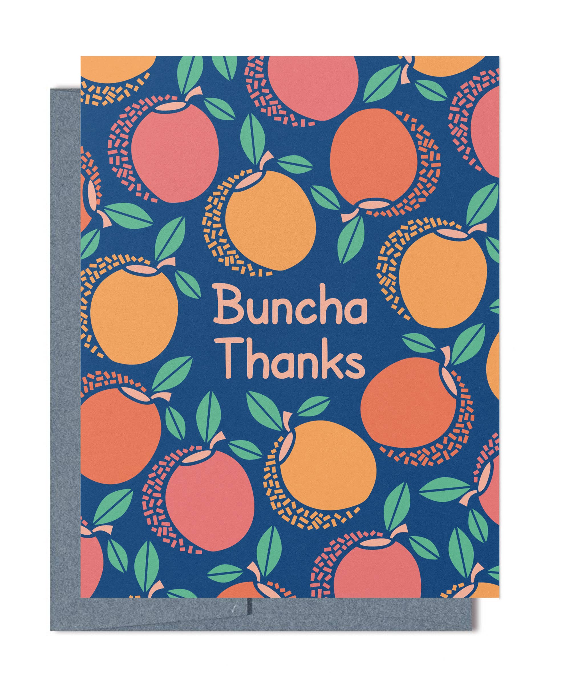 MASU - Vendita all'ingrosso Biglietti di ringraziamento - Biglietto di Ringraziamento Riciclato Pesche Giocose2