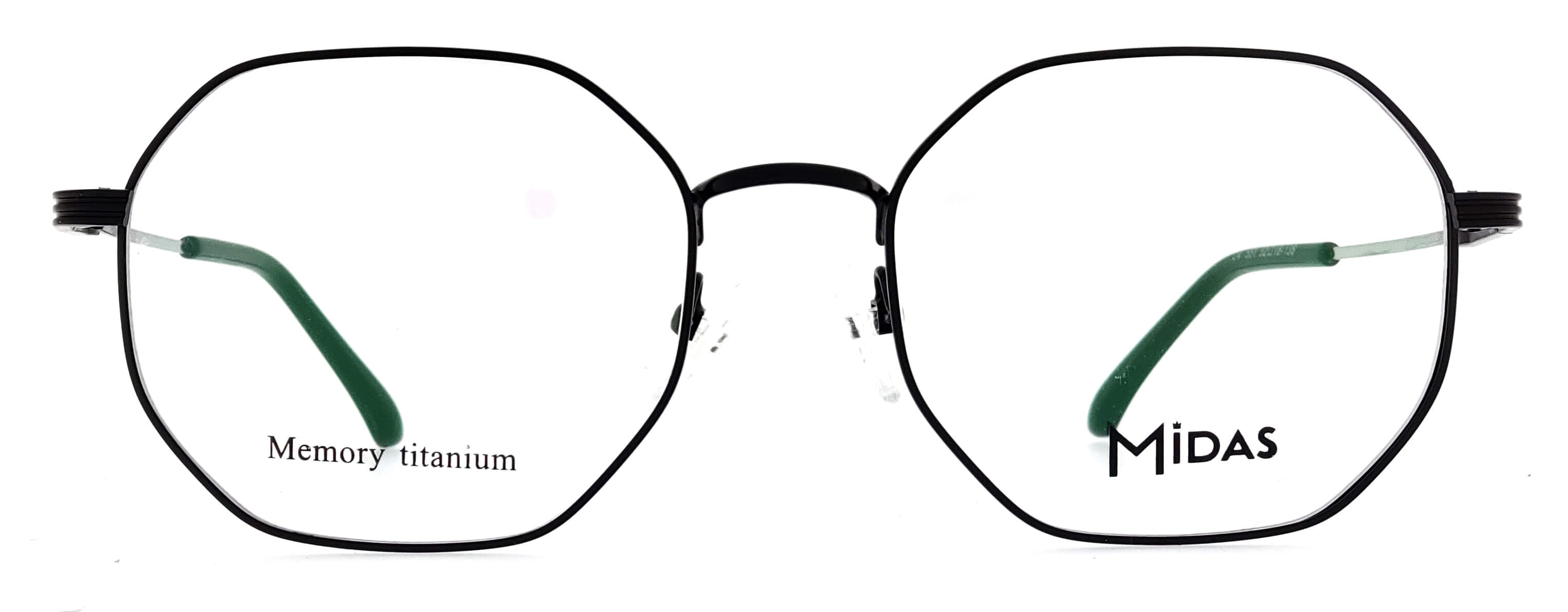Midas Eyewear – wholesale Eyeglasses – Unisex – Trendy Titanium Hexagon Unisex Eyeglasses3