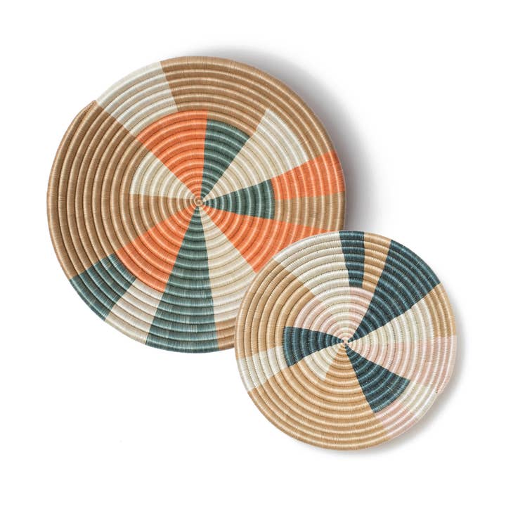 Bol Prismé Tissé à la Main (3 Couleurs) 3 Tailles pour la vente par Villages Wholesale