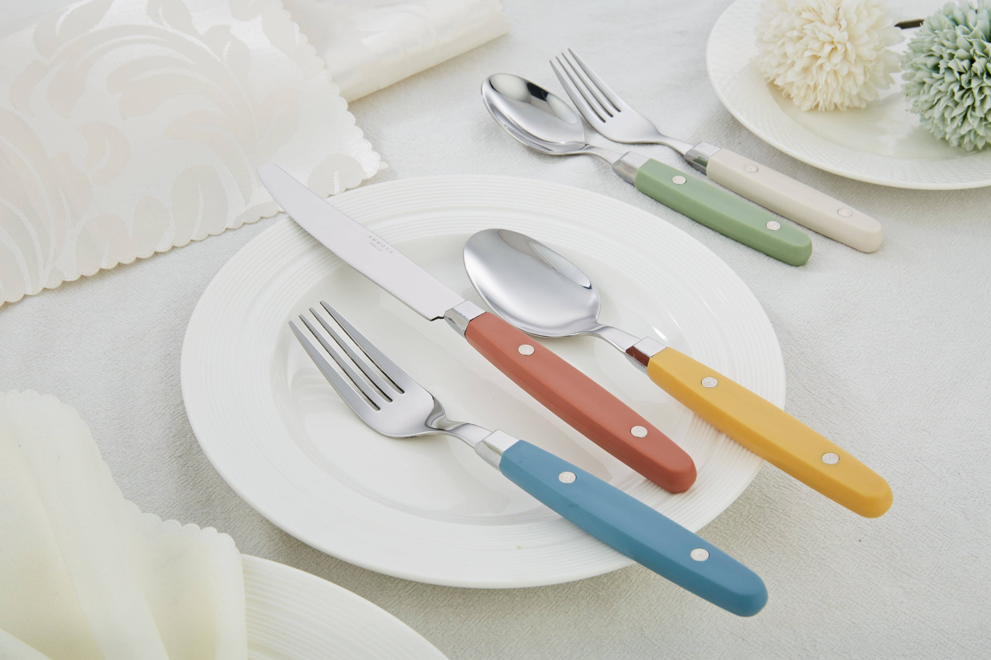 ANNOVA - Venta al por mayor Conjunto de cubiertos - Juego de Cubiertos Retro ANNOVA de 20 Piezas84