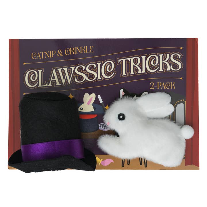 Giocattolo per gatti Clawssic Tricks confezione da 2 per la vendita all'ingrosso da parte di meowbox