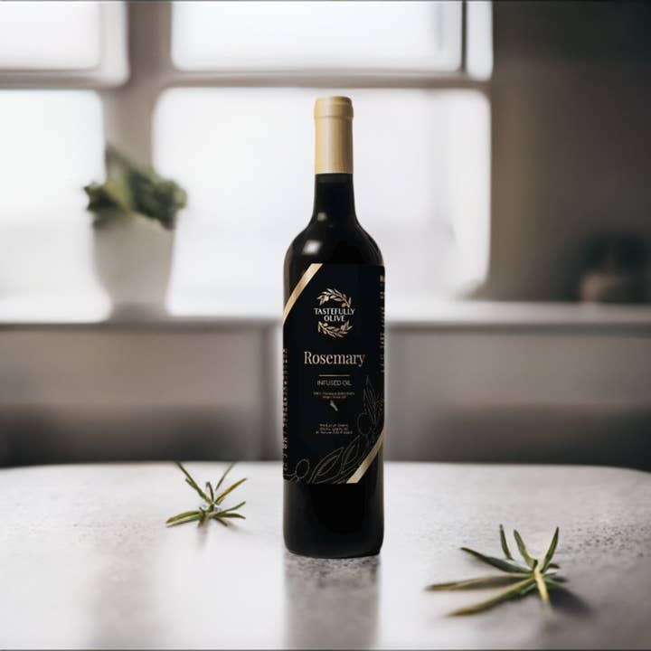 Rosemary Infused Olive Oil for wholesale by Tastefully Olive