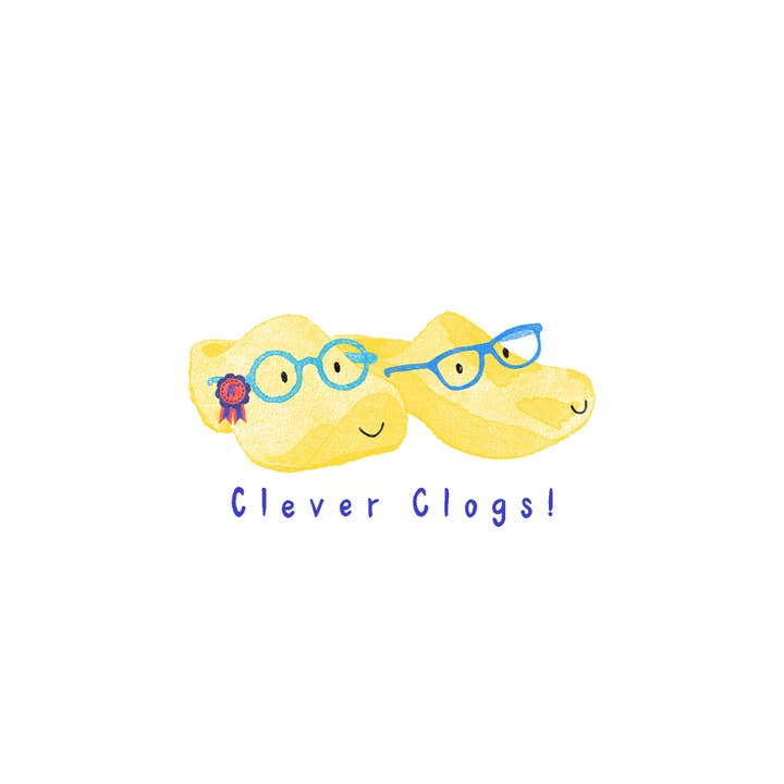 Sayers Studio – wholesale Congratulations card – Congratulations Clever Clogs Greetings Card