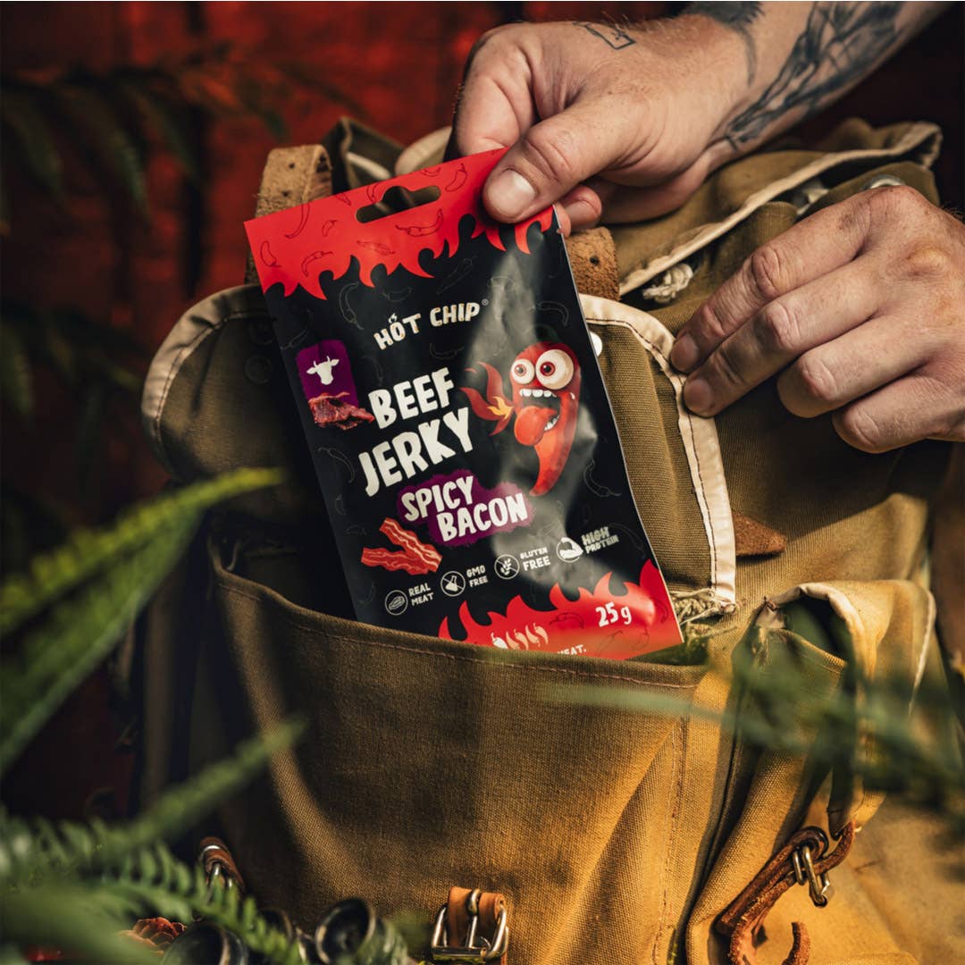HOT-CHIP - Wholesale Jerky - Jerky Chilli And Bacon 25g3