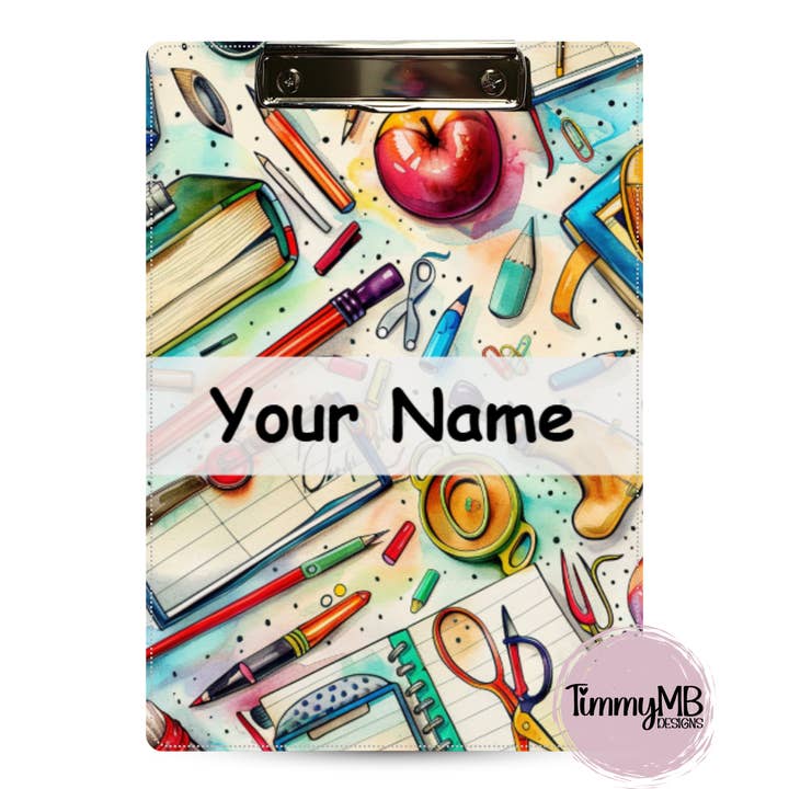School Supplies: Retro - Custom Clipboard for wholesale by TimmyMB Designs