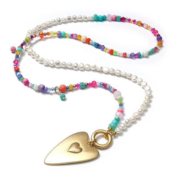 SchauTime - Wholesale Pendant/Charm Necklace - Chain design 1312, Love 88 Goldshiny