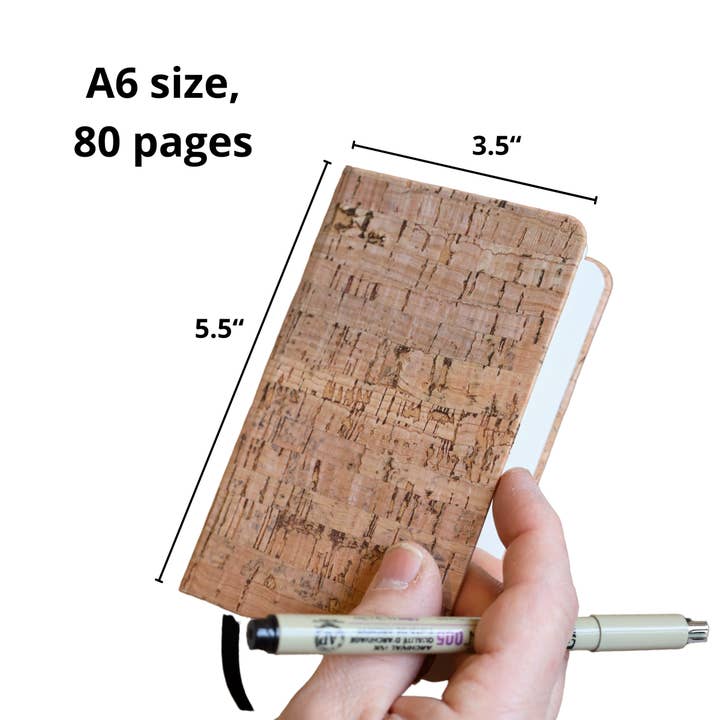 Jelinek Cork Group - Wholesale Notebook - Cork cover notebook - A6 travel/pocket size