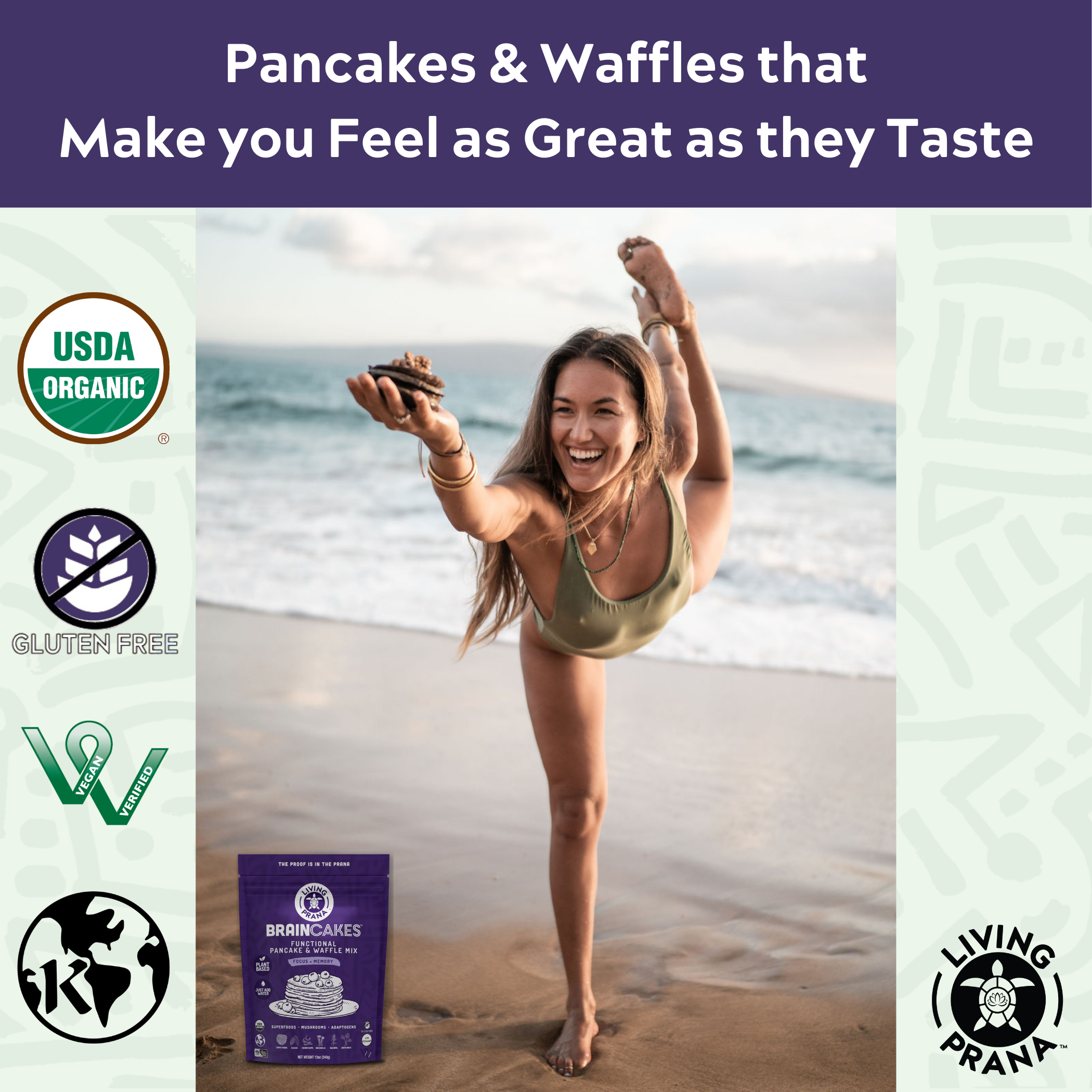 Living Prana – Engroshandel Pandekagemix – BrainCakes® funktionel pandekage- og vaffelmix - økologisk, glutenfri7