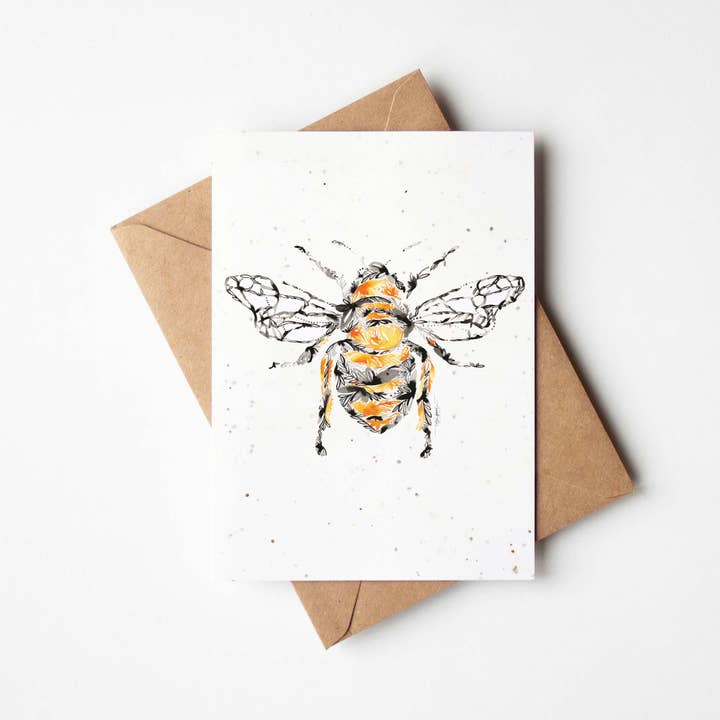 Amanda Klein Co. - Wholesale Everyday Greeting Card - Honeybee Plantable Greeting Card