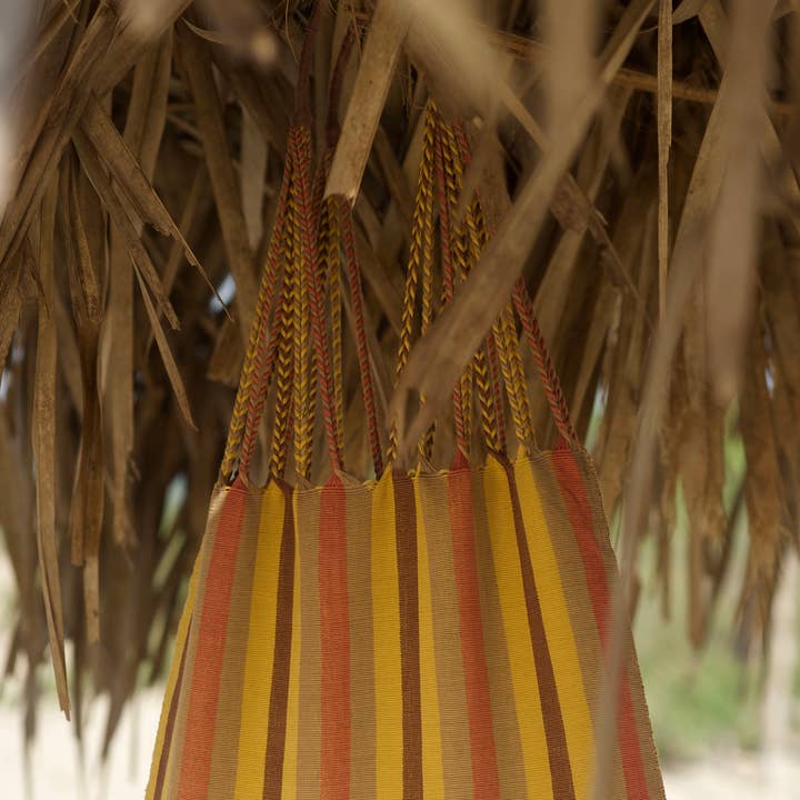 Las Rayas Tote, Hand Woven in Chiapas - Ensenada for wholesale by LUZ Collection