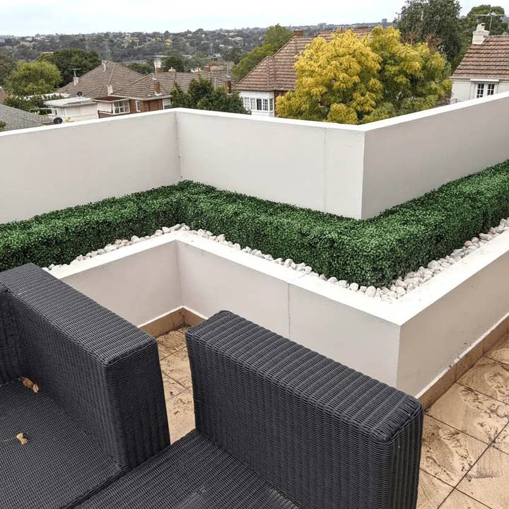 Designer Plants - Wholesale Artificial plant - Dark Artificial Boxwood Hedge 40"L x 10"H Commercial Grade UV Resistant7